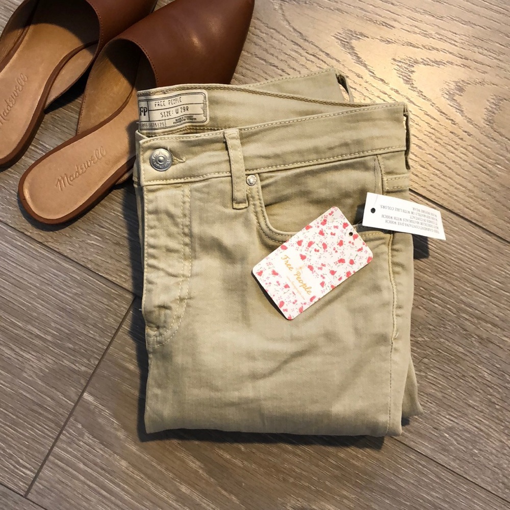 Free People distressed skinny jeans